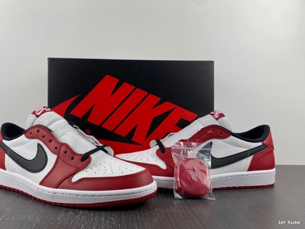 1st Kicks Shoes Retro Air 1 705329-600 Jordan Chicago Low 0816